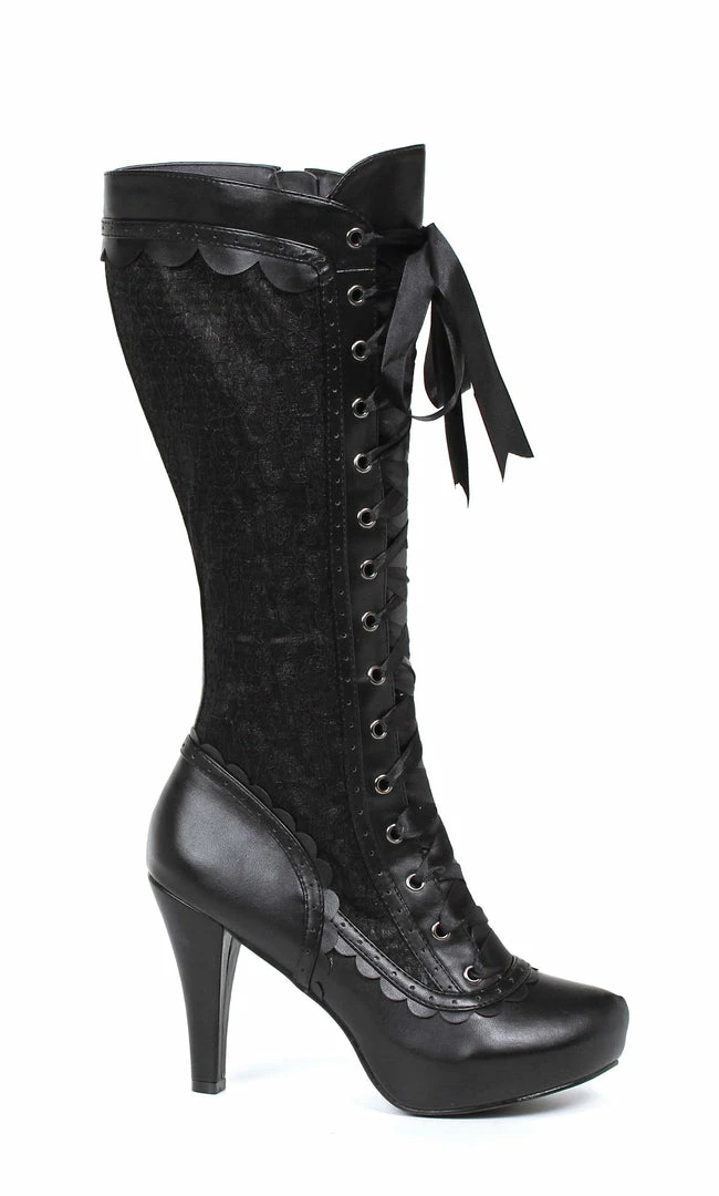 Ellie Shoes 4" Heel Lace Boots (ES414-MARY) Shop By Brand