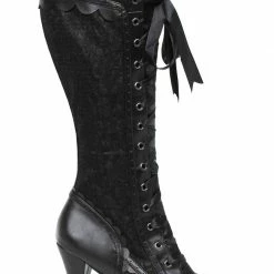 Ellie Shoes 4" Heel Lace Boots (ES414-MARY Final Sale) Sales