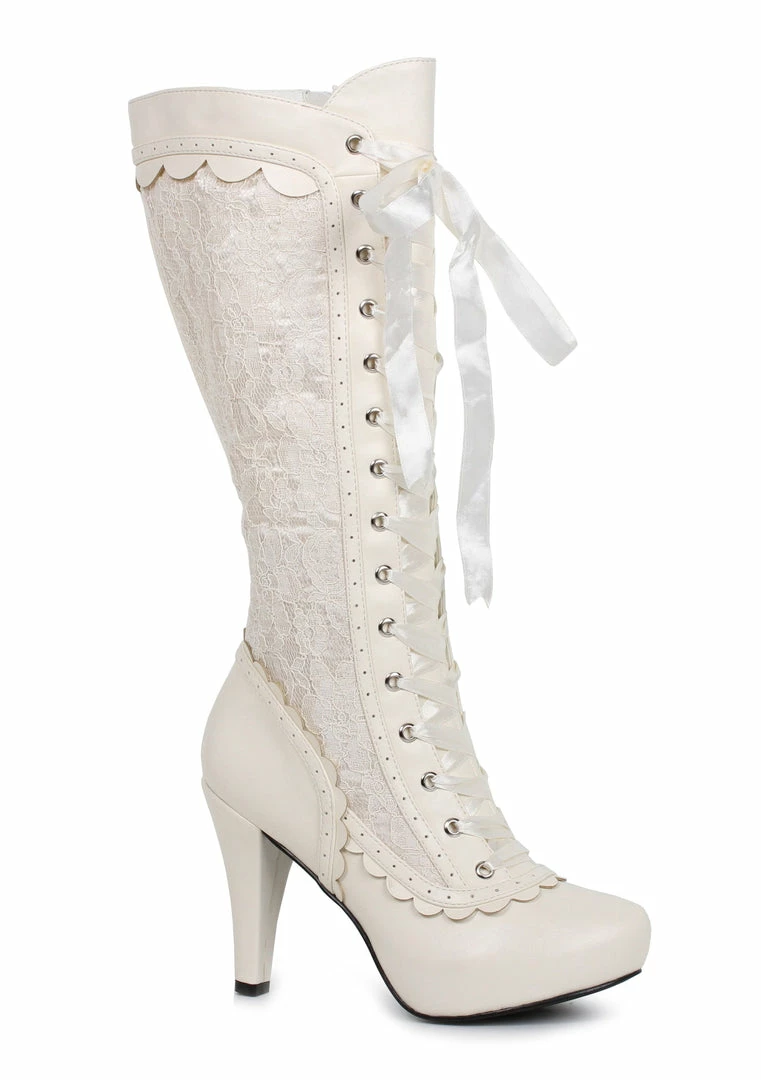 Ellie Shoes 4" Heel Lace Boots (ES414-MARY) Shop By Brand