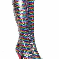 Ellie Shoes 4" MERMAID FLIP SEQUINS BOOT (ES421-GILLIAN)