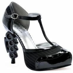 Ellie Shoes Shop By Brand 5" Heel Pinstripe Gangster Pump (ES550-PINSTRIPE)