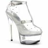 Ellie Shoes Shop By Brand 6" Heel Clear Stiletto Sandal (ES609-Gia)
