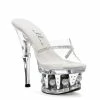 Ellie Shoes Shop By Brand 6" Disco Ball Rhinestone Platform Mule (ES629-JESSE)
