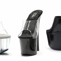 Ellie Shoes 7" Stiletto Clear Platform (ES709-Vanity) Shop By Brand