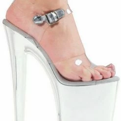 Ellie Shoes 7" Heel Chrome Sandal (ES711-Chrome) Shop By Brand