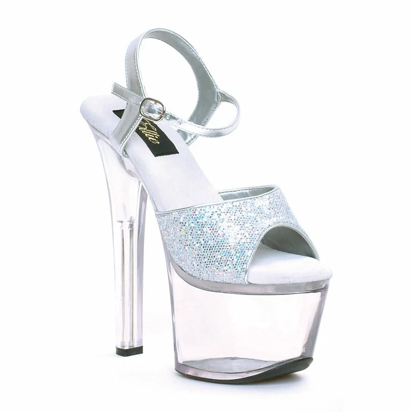 Ellie Shoes 7" Glitter Flirt Stiletto Platform (ES711-Flirt-G)