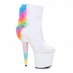 Ellie Shoes 7" Unicorn Heel Platform Bootie With Faux Fur (ES777-MAGIC) Shop By Brand