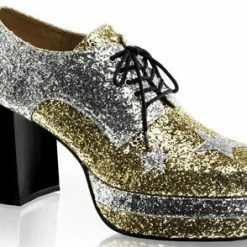 Funtasma 3 1/2" Heel Men's Glitter Glamrock Platform (GLAMROCK-02) Funtasma - Halloween