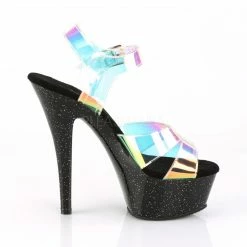 Pleaser Shoes 6" Heel Iridescent Ankle Strap Platform Sandal (KISS-220MMR)