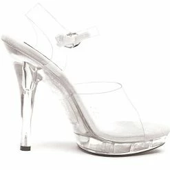 Ellie Shoes 5" Stilleto Clear Platform (ES-M-Brook)