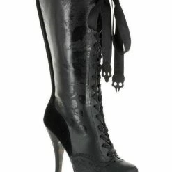 Ellie Shoes Sales 4" Knee Boot W/ Gris Grimly Applique (ES-BP423-Morbidia Final Sale)