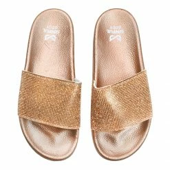 SinfulShoes.com Rhinestone Slide Sandals Figure Competition Shoes