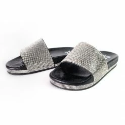 SinfulShoes.com Rhinestone Slide Sandals Figure Competition Shoes