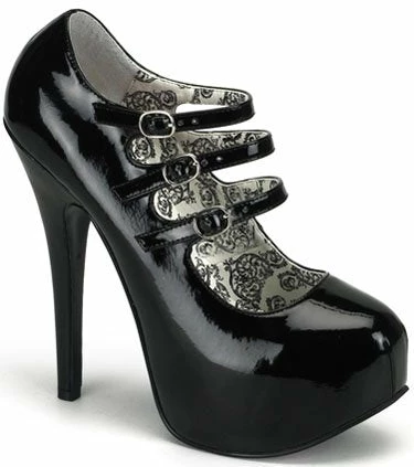 Bordello 5 3/4" Buckle Concealed Platform (TEEZE-05) Bordello Shoes