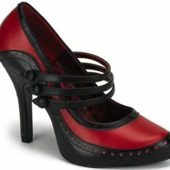 Bordello 4 1/2" Mary Jane Platform (TEMPT-10) Bordello Shoes