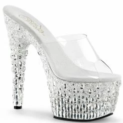 Pleaser Shoes Sales 7" Stiletto Platform Slide(ADORE-701MR-5 Final Sale)