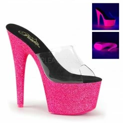 Pleaser Shoes 7" Stiletto Neon Glitter Platform (ADORE-701UVG)