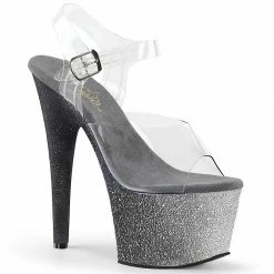 Pleaser Shoes 7" Ombre Glitter Heel (ADORE-708OMBRE)