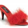 Fabulicious 3" Marabou Slipper (AMOUR-03) Pleaser Shoes