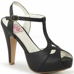 Pin Up Couture 4 1/2" Heel Open Toe Pump (BETTIE-23)