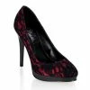 Pleaser Shoes Sales 4 1/4" Lace Mini-Platform Pump (BLISS-30-2 Final Sale)