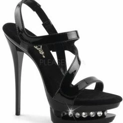 Pleaser Shoes Sales 6" Rhinestone Sandal Platform (BLONDIE-R-619 Final Sale)