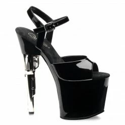 Pleaser Shoes 7 1/2" Gun Heel Platform Sandal (BONDGIRL-709)