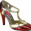 Pleaser Shoes 4" T-Strap Sequins Pump (CABARET-01SQ Final Sale)