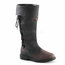 Funtasma 1" Men's Flat Heel Knee High Pull-On Boot (CAPTAIN-110) Funtasma - Halloween