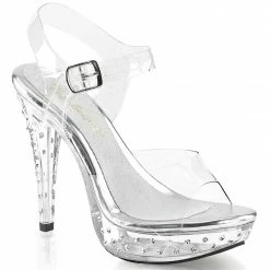 Fabulicious Pleaser Shoes 5" Heel Platform Sandal (COCKTAIL-508SDT)