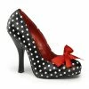 Pin Up Couture 4 1/2" Heel Pump With Satin Bow Tie (CUTIEPIE-06) Pleaser Shoes