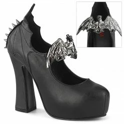 Demonia Pleaser Shoes 5" Metal Bat & Cone Spike Studded Heel (DEMON-18)