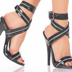 Pleaser Shoes 6" Zipper-Inlaid Wrap Sandal (Domina-119)