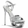 Pleaser Shoes 6 1/2" Stiletto Platform Slide (ECLIPSE-619G)