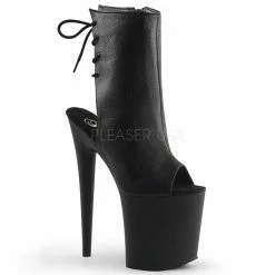 Pleaser Shoes 8" Open Toe Ankle Boot (FLAMINGO-1018)
