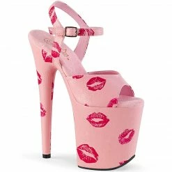 Pleaser Shoes 8" Kiss Platform (FLAMINGO-809KISSES)