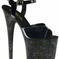Pleaser Shoes 8 " Stiletto Glitter Platform (FLAMINGO-809MG)