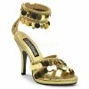Funtasma Funtasma - Halloween 3 3/4" Heel Ankle Cuff Gold Coin Trim Sandal (GYPSY-03)