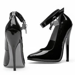 Ellie Shoes 6" Heel Fetish Pump W/ Lock & Key (ES-8267 Final Sale)