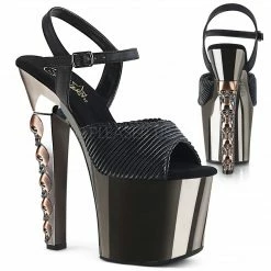 Pleaser Shoes 7" Heel Skulls Stacked Platform Heel (HEX-709)