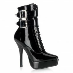 Pleaser Shoes 5 1/4" Lace-Up Platform Ankle Boot (INDULGE-1026)