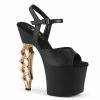 Pleaser Shoes 7" Brass Knuckle Heel Platform Sandal (IRONGRIP-708/709)