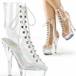 Pleaser Shoes Sales 6 " Stiletto Open Toe Platform Ankle Boot (KISS-1016C Final Sale)