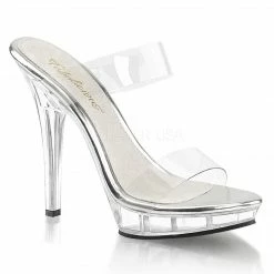 Fabulicious Pleaser Shoes 5" Stiletto Heel Mini-Platform Slide (LIP-102-1)