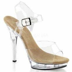 Fabulicious Pleaser Shoes 5" Stiletto Mini-Platform Sandal (LIP-108)