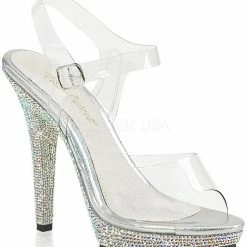 Fabulicious Pleaser Shoes 5" Stiletto Mini-Platform Sandal (LIP-108DM)