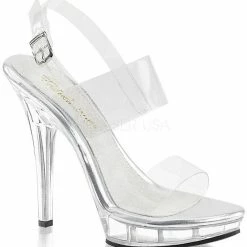 Fabulicious Pleaser Shoes 5" Stiletto Mini-Platform Sandal (LIP-114)