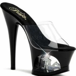 Pleaser Shoes 7 " Rhinestone Platform Sandal (MOON-701TG)
