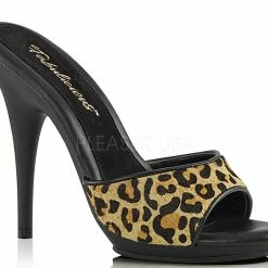 Fabulicious Pleaser Shoes 5" Stiletto Slide Mini-Platform (POISE-501FUR)