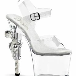 Pleaser Shoes Shop By Style 7" R/S Embellished Gun Heel (REVOLVER-708)